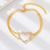 1PC Women's European and American Trend Love Multi layered Feet Chain Outdoor Tourism Beach Banquet Party Festival Gift