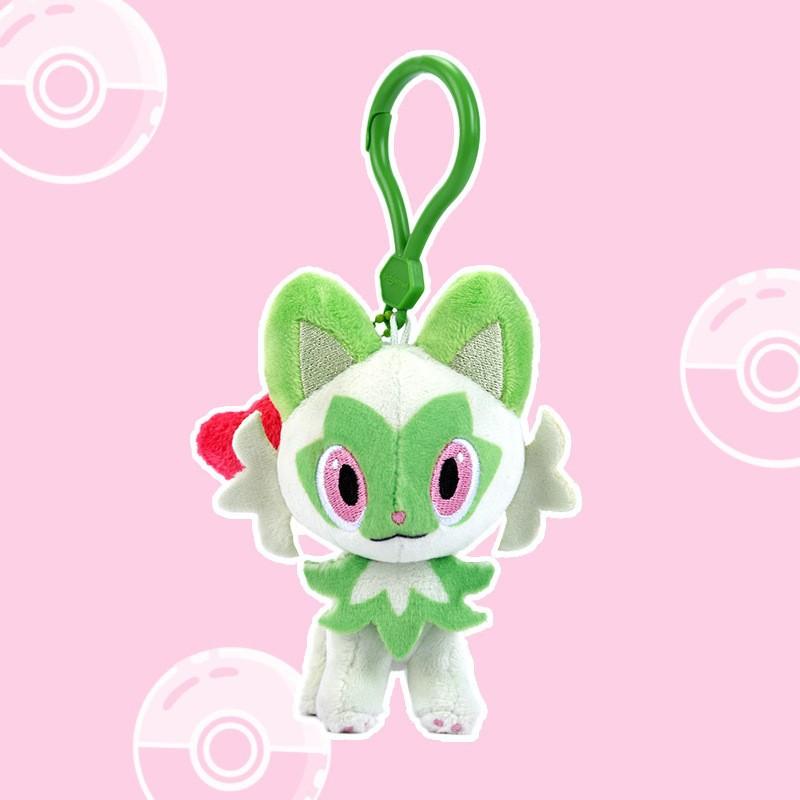 Kawaii Anime Plush Keychain Pikachu Eevee Mew Squirtle Bulbasaur Soft Stuffed Toy Bag Charm Pendant Kids Birthday Gift