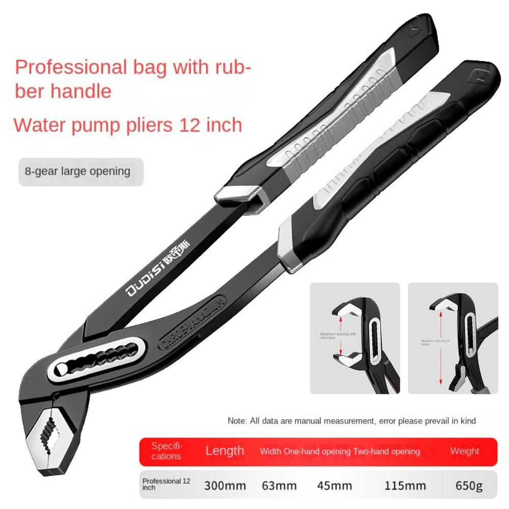 New High-carbon Steel Water Pipe Pliers Adjustable Heavy Duty Pipe Wrenches Opening Repair Tool Hand Tool Plumber
