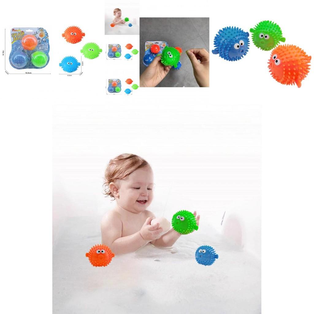 Colorful Interactive Bath Time Toys For Kids Featuring Cute Water-squirting Pufferfish