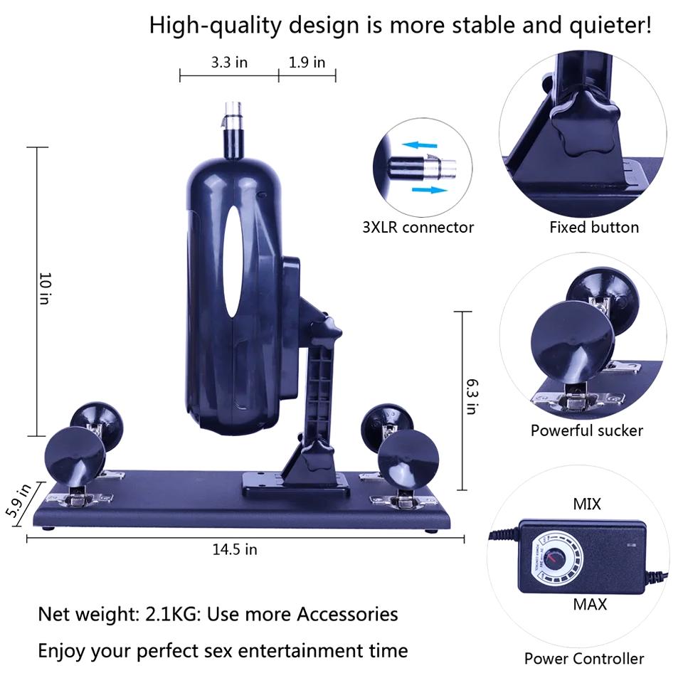Automatic Telescopic Sex Machine Thrust Dildo Machine with Big Dildo for Men and Women Masturbation Sex Toys