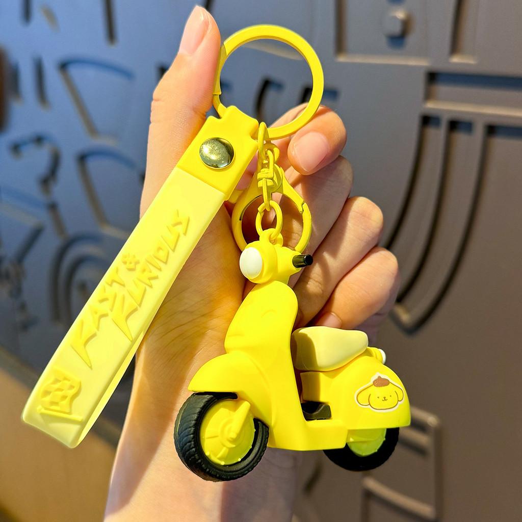 

Брелок для ключей Cinnamoroll Melody Kuromi из мягкой резины для электромобиля в подарок детям PuddingDog