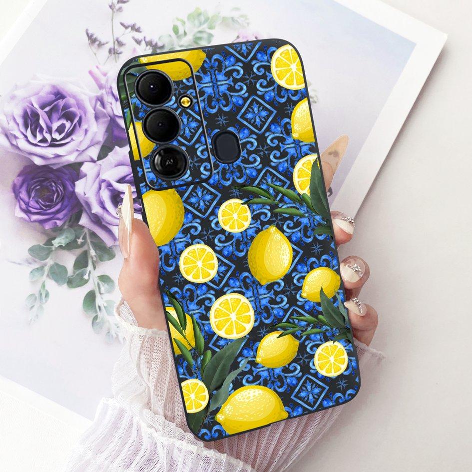 Case For Tecno Pop 6 Go Cover BE6j Popular Flowers Soft Black Silicone Shockproof Fundas For Tecno Pop 6 BE7 Pop6 Pro BE8 Bumper