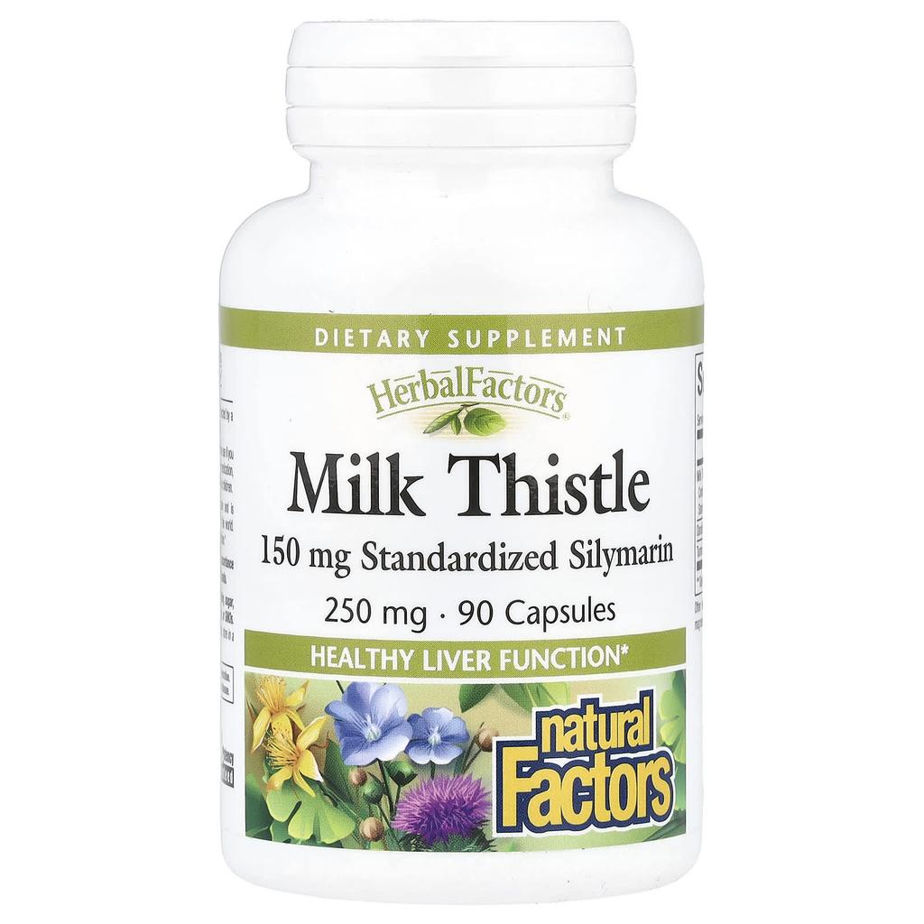 Herbal Factors, Milk Thistle, 250Mg, 90 Capsules