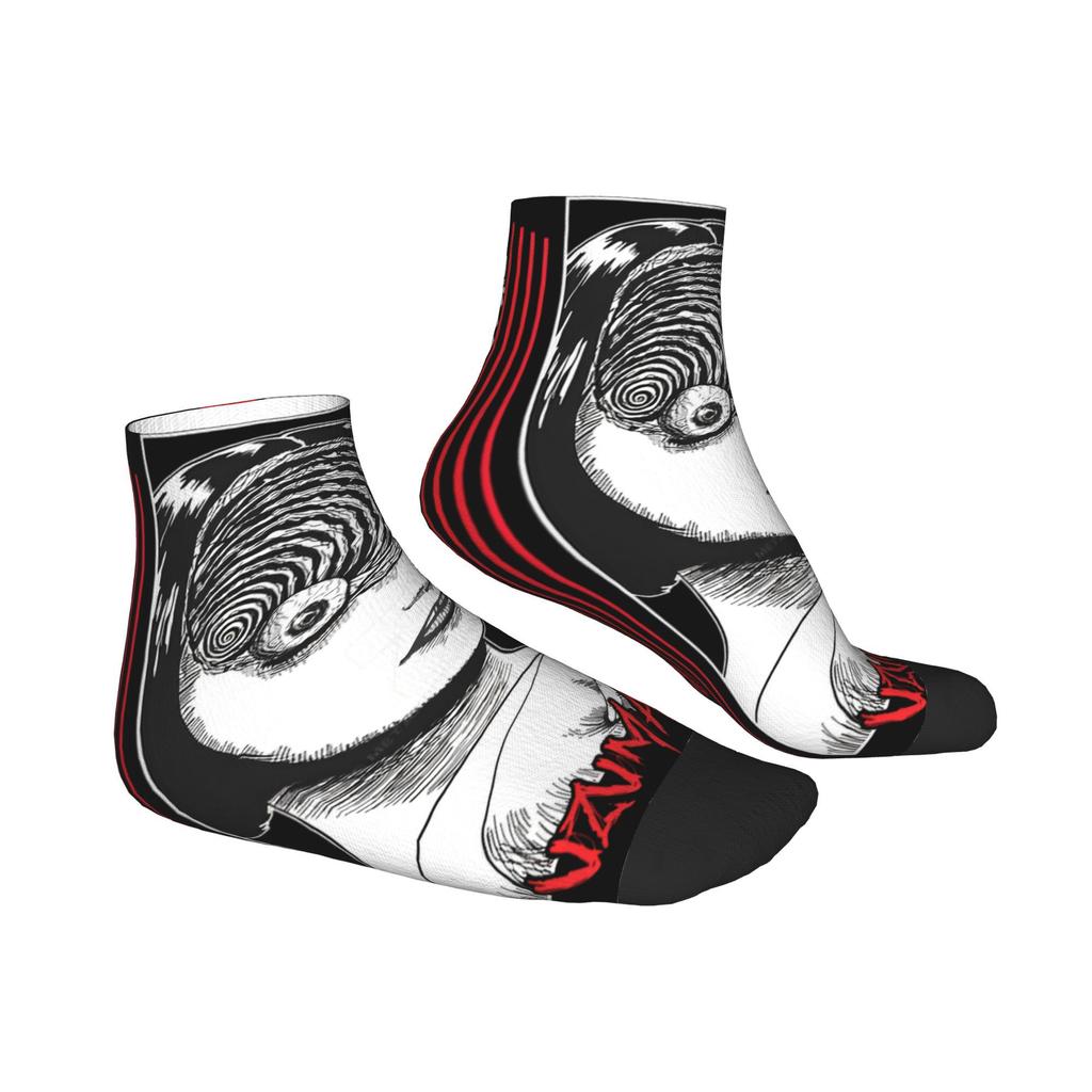 Souichi Anime  Ankle Socks Men Junjis Itos Breathable Vintage Sock Summer Running Anti Skid Graphic Socks Birthday Gift
