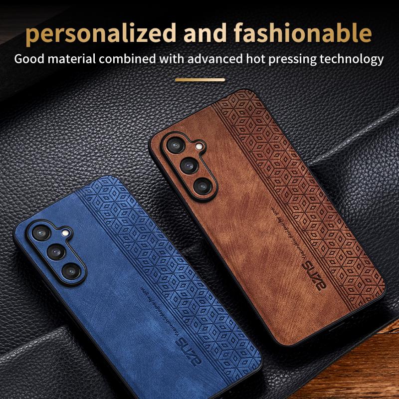 AZNS For Samsung Galaxy M55 5G/C55 5G/F55 5G Case Slim Soft TPU+PU Leather Back Cover