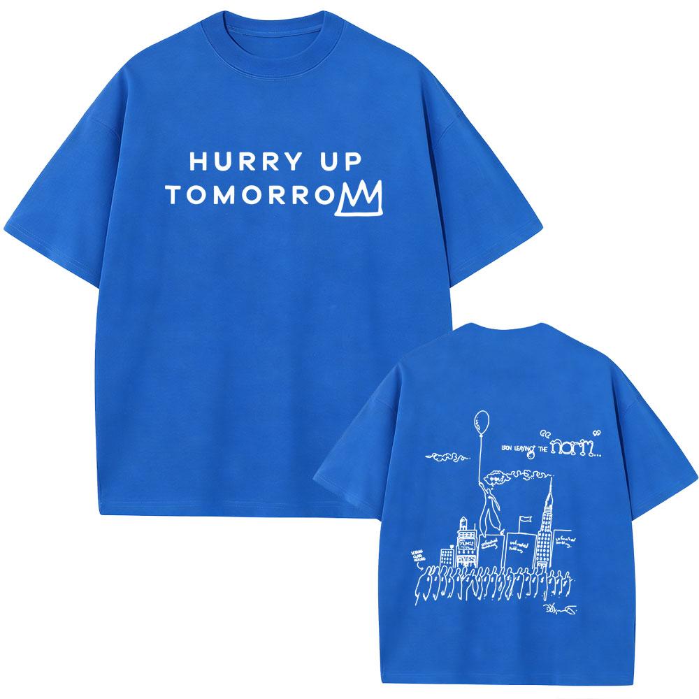 Limited Rapper The Weeknd Tshirt Hurry Up Tomorrow Graphic T Shirt Unisex Women Hip Hop Fashion Oversized Tshirts Unisex Streetwear