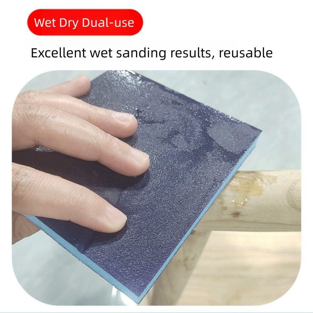 60-320 Grit Foam Sanding Sponge Wet Dry Dual-use Sanding Pads Washable Abrasive Sponge  Drywall