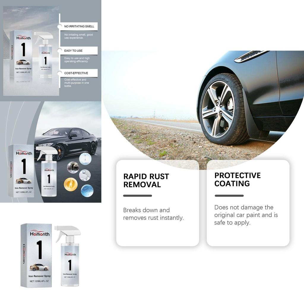 Homonth Automotive Rust Remover Powerful Cleaning And Rust Prevention Solution 120ml
