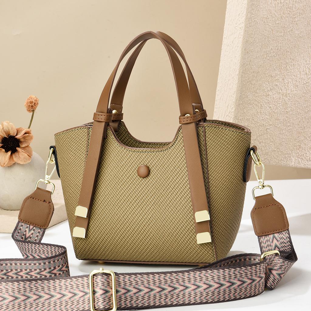 Handbag Bag Bucket Vegetable Basket Bag New Simple Women's Shoulder Messenger Bag Women's Bag