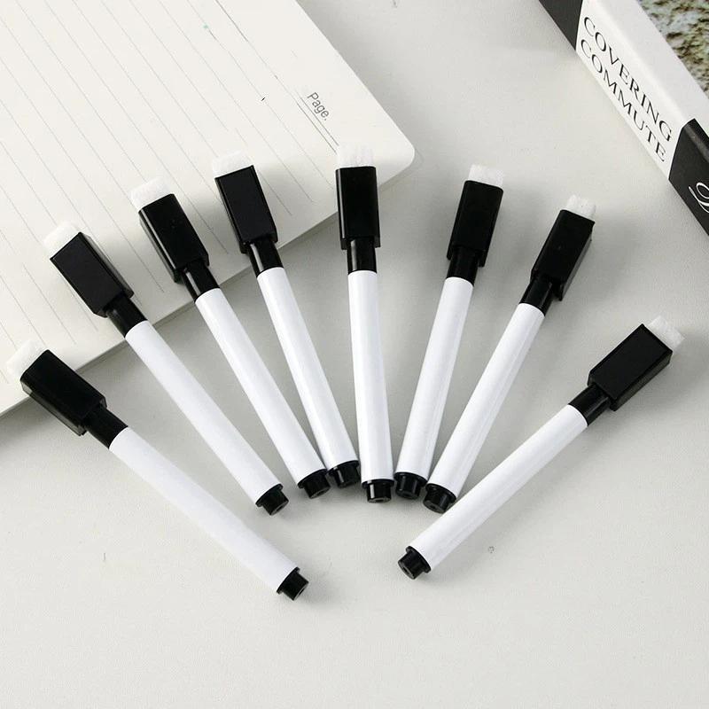 5/10Pcs Whiteboard Marker Pen with Eraser Low Odor Smooth Writing for Teacher Student School Office Supplies