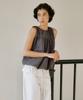 OURO Cotton Pintuck Balloon Blouse [ Charcoal ]