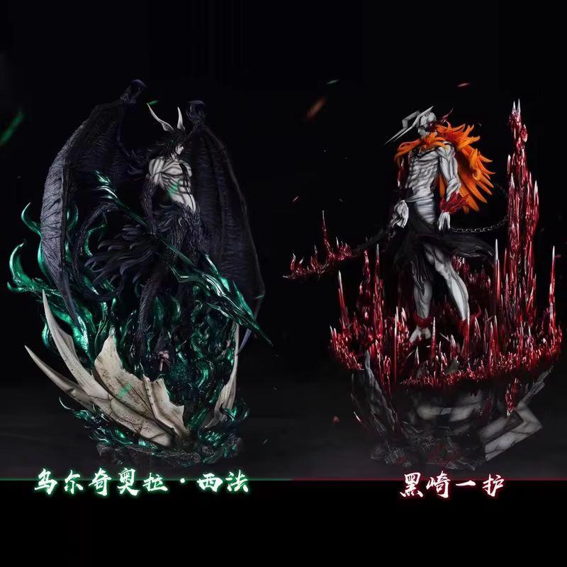 HEISS 33cm Kurosaki Ichigo Ulquiorra Cifer Bleach Anime Actionfigur Serie 1:1 Sammler-Schreibtischmodell-Spielzeug für Kinder Weihnachten Schönes Geschenk