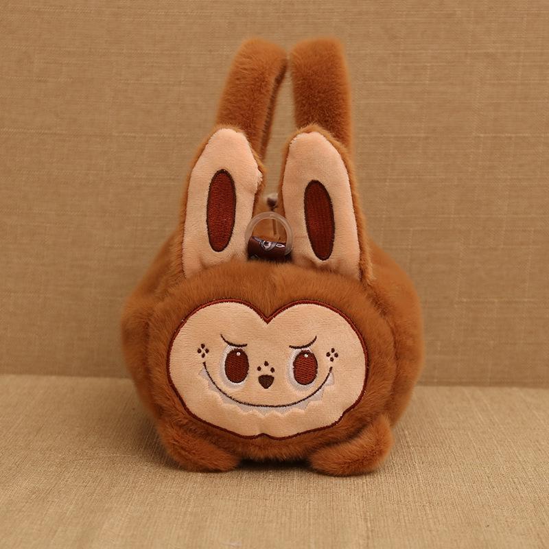 

Женская мультяшная плюшевая сумка-мешок на шнурке и сумка через плечо с дизайном куклы 20cm