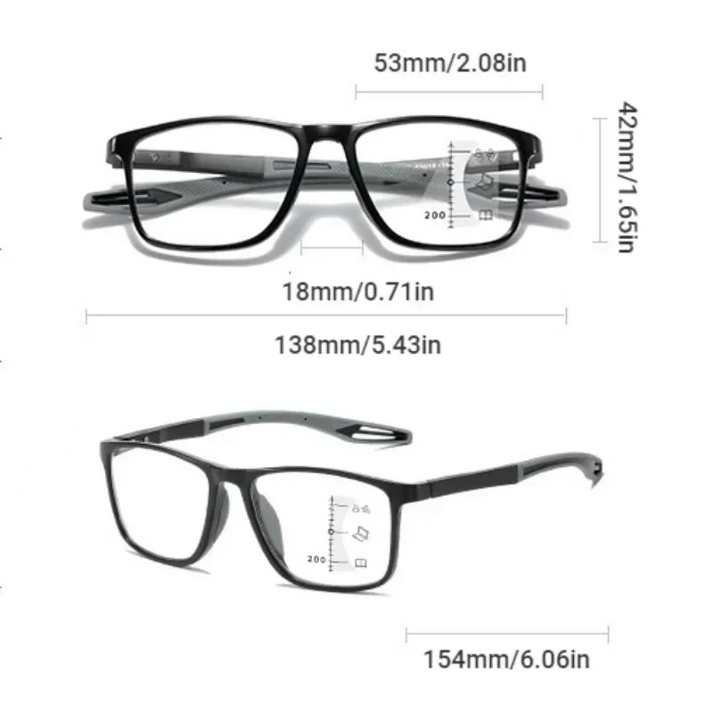Photochrome TR90 Anti-blaues Licht Multifokale Lesebrille Neue Progressive Near Far Brillen Männer Frauen Sport Brillen
