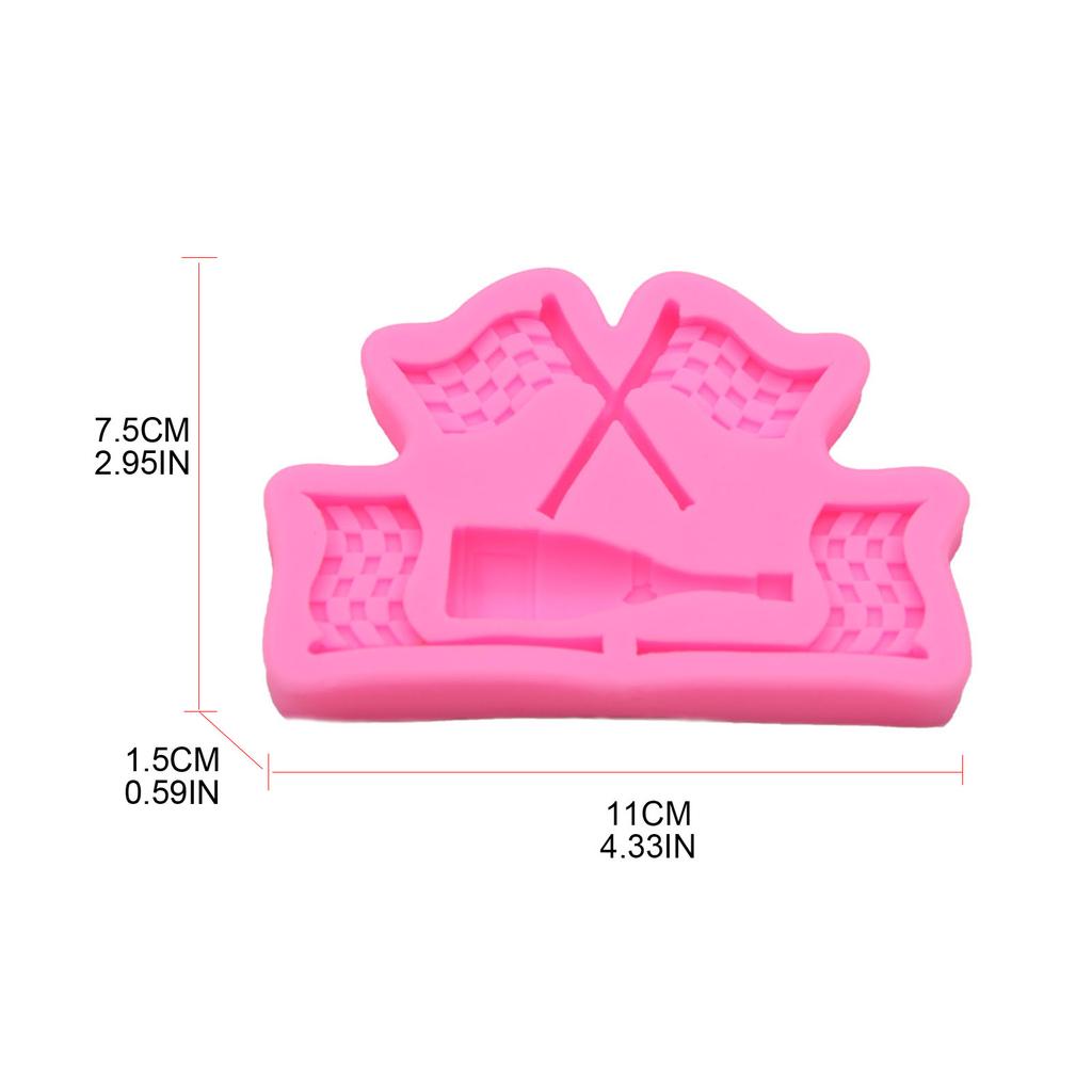 Trofeu-Sticlă Mucegai pentru tort de zahăr Tort cu fondant Mucegai din silicon de calitate alimentară Instrumente de coacere Mucegai pentru zahăr Mucegai pentru fondant de ciocolată