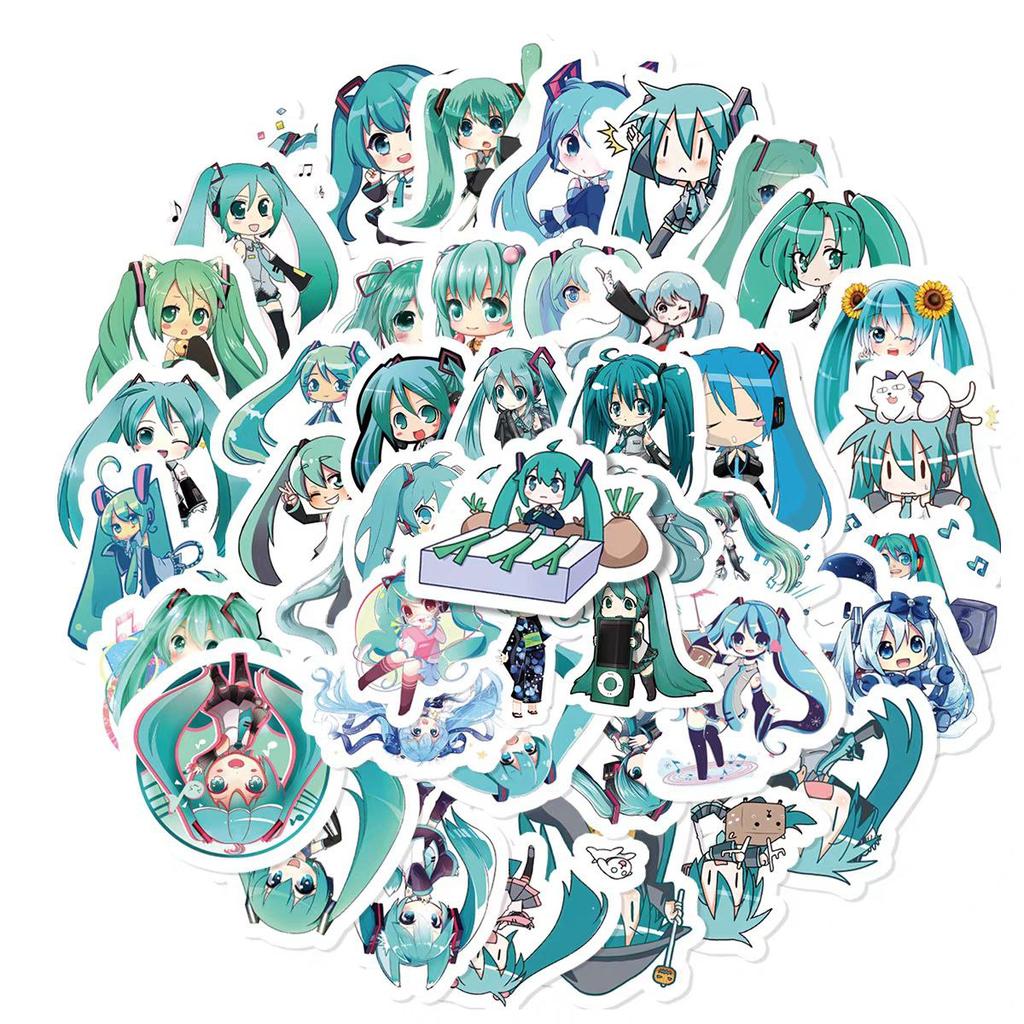 Aufkleber Hatsune Miku Hatsune Miku Aufkleberpack Aufkleber Set 64 Stück