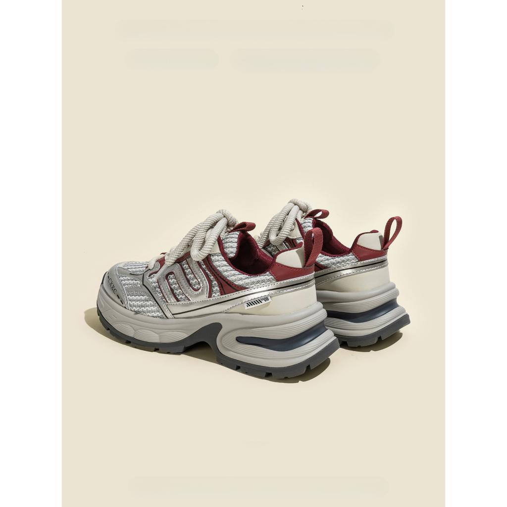 Zhao Ruth, the same platform dad shoes, women's 2025 autumn new gray feet, small running casual sports shoes
