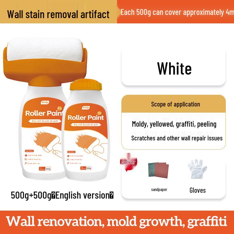 Odorless Water-Based White Wall Paint for Household Graffiti and Renovation