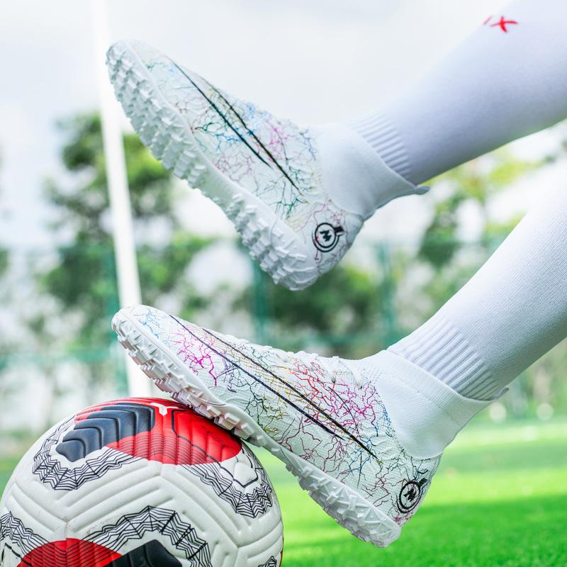 Echte High-Top-Fußballschuhe Neue Studenten Erwachsene Assassin 14 gebrochene Nagel Schuhe Outdoor-Sport Kinderfußballschuhe