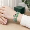Natural Stone Bead Butterfly Bracelet for Women, Healing Stone Beaded Stretch Bracelet, Calming Spiritual Jewelry Gifts