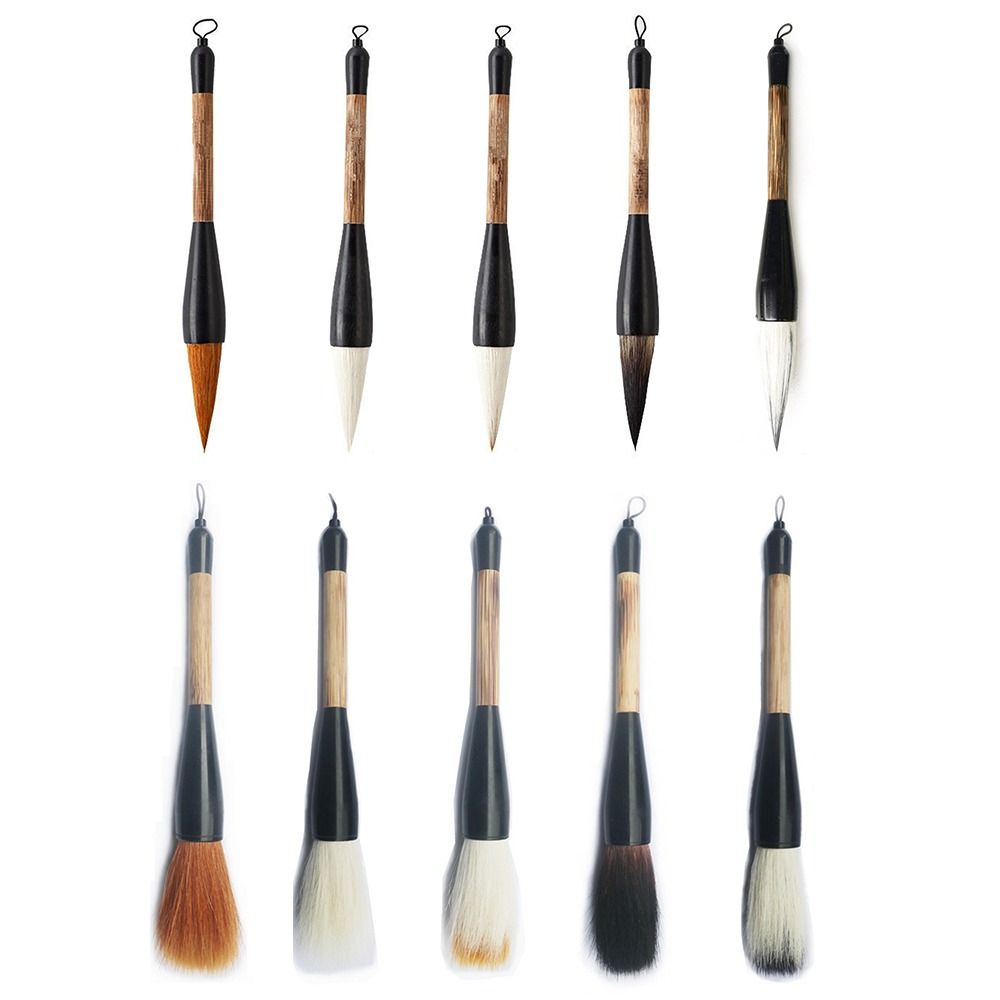Rhapis Humilis Pole Calligraphy Brush Large Size Writing Brush Calligraphy Writing