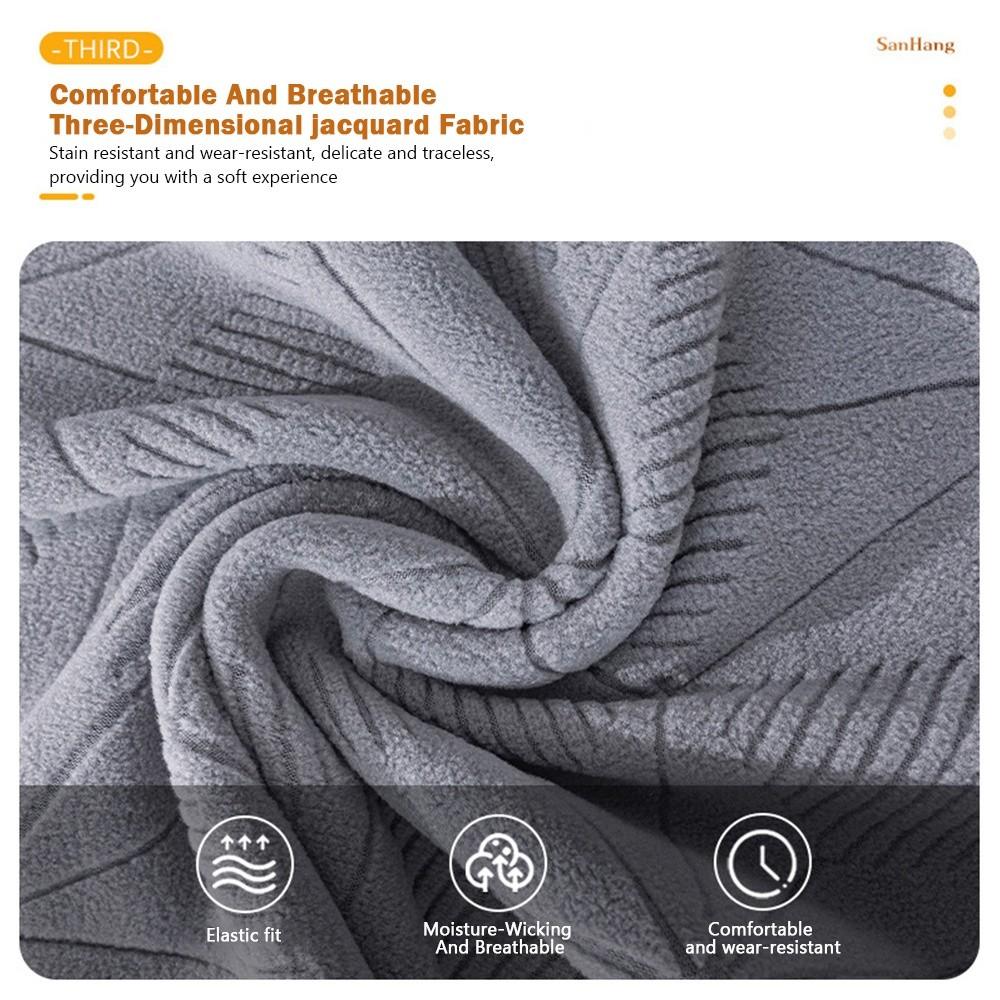 Slip-Resistant Dining Chair Covers Elastic Jacquard Chair Cover New Seat Cover Home Use