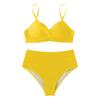Brazilian Bikini Set For Women 2026 New Green Crop Top Tankinis Set Summer Swimwear Brazilian Bikini Swimming Suit Traje De BañO