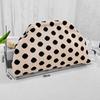 High Quality Polka Dot Clutch Bag Portable Large Capacity Cosmetic Bag Colorblock Handbag Women