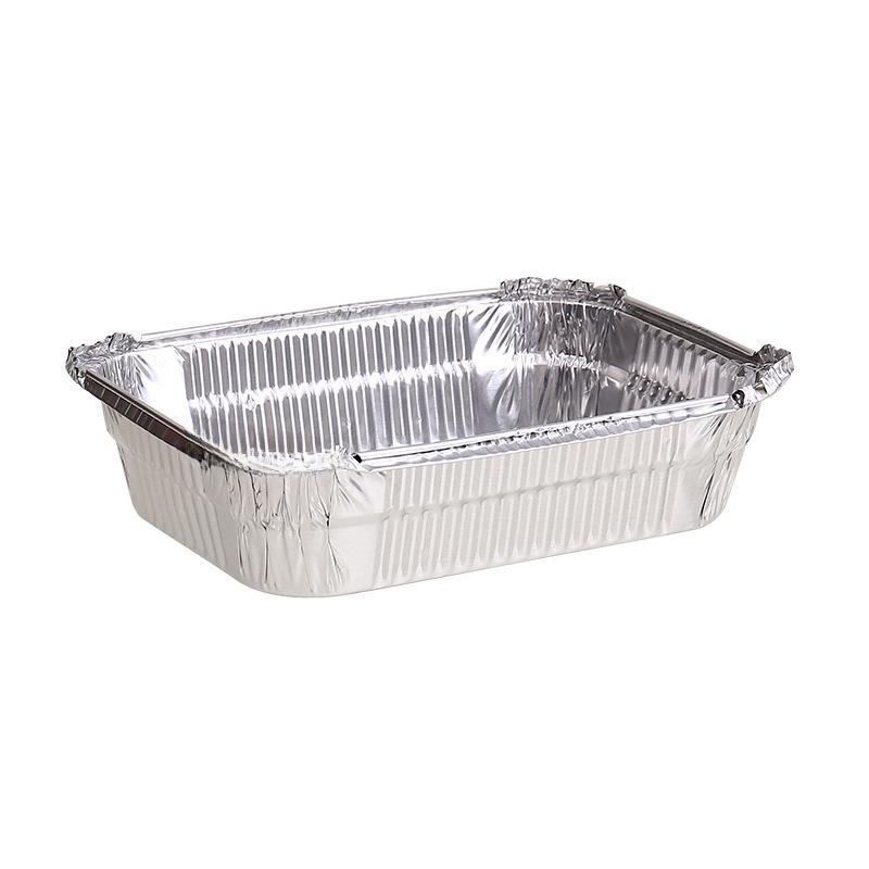 Rechteckige Grillschale aus dicker Aluminiumfolie – Einweg und wiederverwendbar