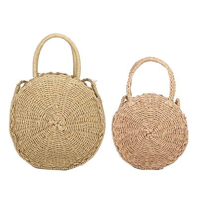 woven round handbag