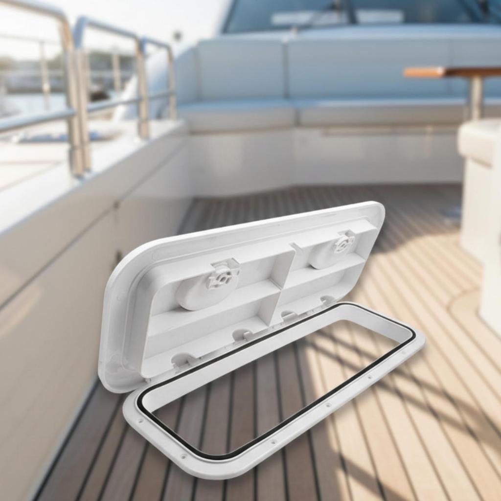 Marine Hatch Cover with Frame Flush Mount Boat Deck Gasket Heavy Duty
