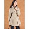 Kebeier Women's Irregular Design Winter Wool Coat