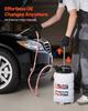 Fluid Extractor, 9.5 L Capacity, Manual Vacuum Fluid Extractor with 150 cm Long Horse and Three 120 cm Extension Tubes, Oil Change Pump with HDPE Tank