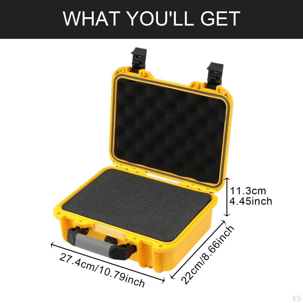 Tool Box Waterproof Hard Case for Travel Suitcase Carrying Storage Testing