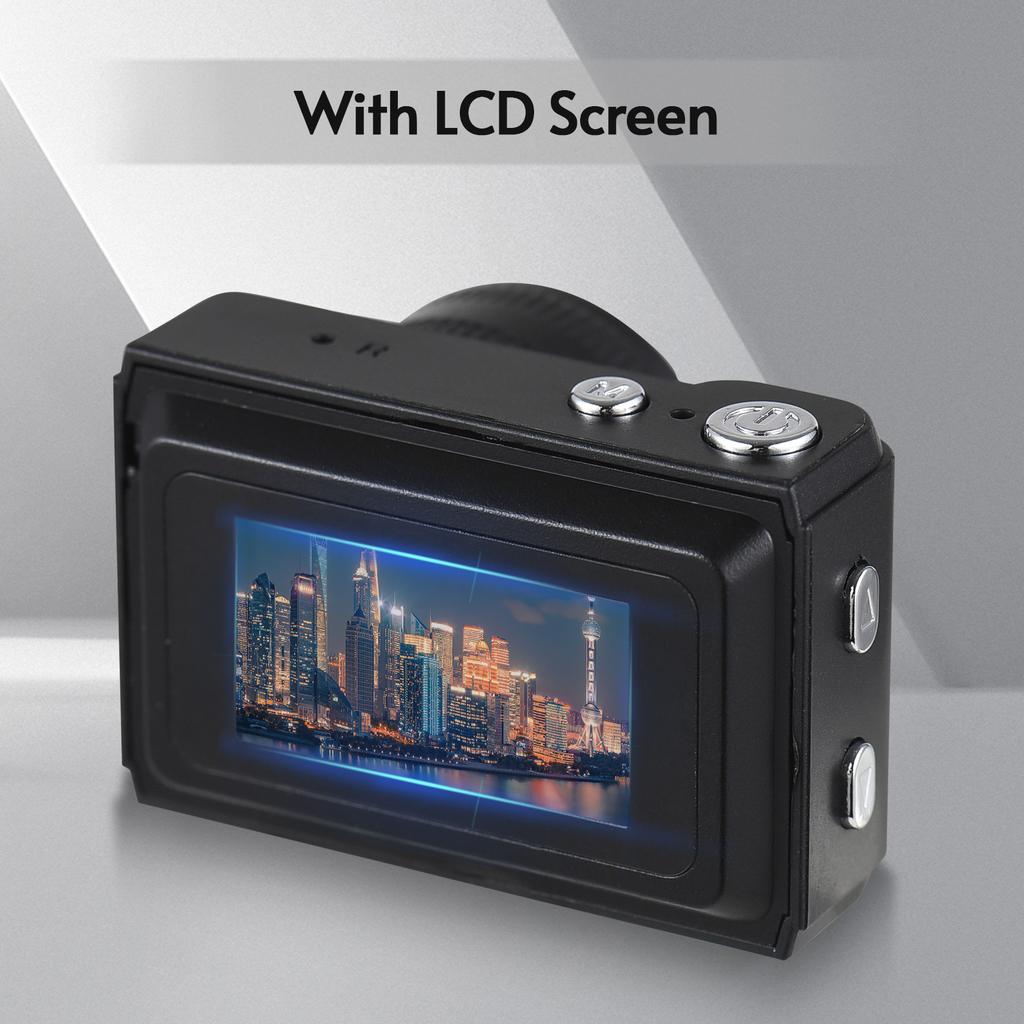 Mini digitální videokamera 1080P Videokamera Vestavěná baterie s LCD obrazovkou Blesk pro foto video