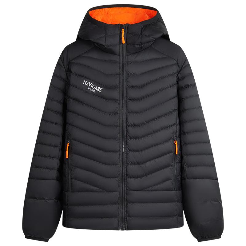 NVG·YOUNG Men s Lightweight Hooded Duck Down Puffer Jacket 2XL