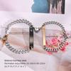 Personalisierte Armbänder 2er Set, Edelstahl Armband mit kostenloser Gravur, Partner Freundschaft Passendes Paar Valentinstag Geschenk
