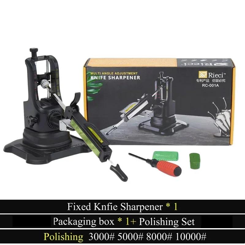2024 NEW Professional Kitchen Knife Sharpener Whetstone Multifunction Fixed Angle Sharpening System Apex Edge Honing Tools Kit