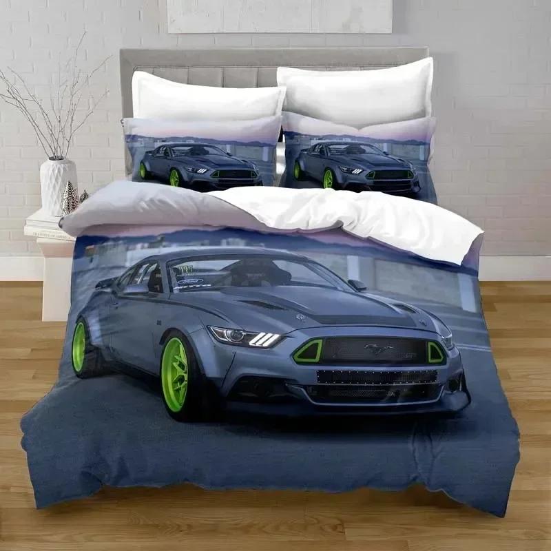 Cars Vehicles Bedding Set Boys Bedroom Decor Sports Cars 3d Print Duvet Cover Set Sigle Twin Double Full Queen King for Adults