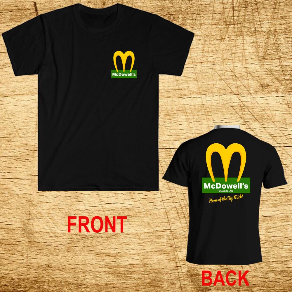 McDowell's Restaurant Coming to America Men's Black Size S-5XL