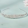 Geometric Wedding Tiara Rhinestone Queen Headband Fashion Bridal Crown  Girl