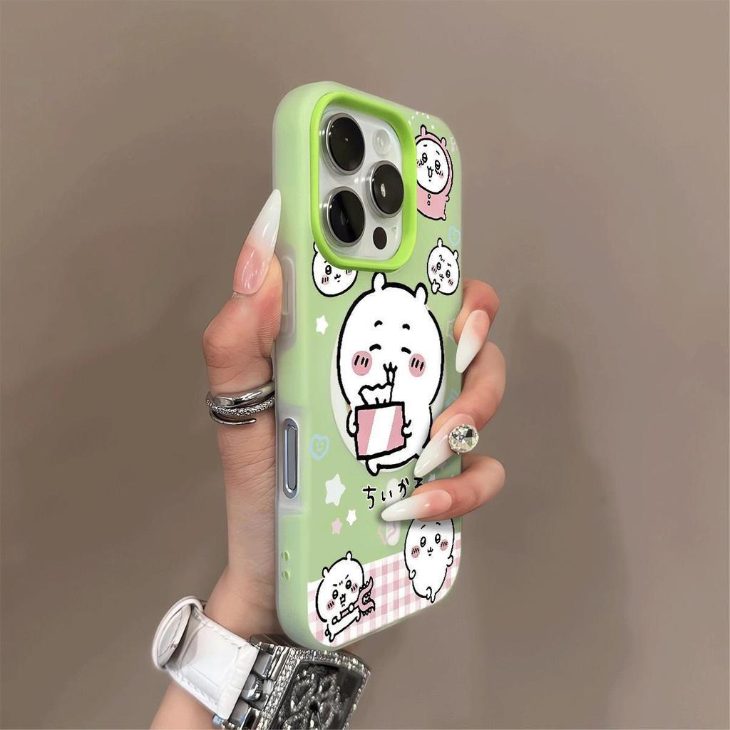 Magnetic Jelly 2-in-1 Phone Case for Apple Phone Protective Cover Lanyard Double Layer Phone Case