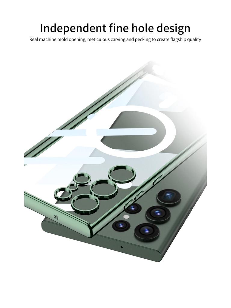 Samsung S24 Ultra Magnetic Wireless Charging TPU Transparent Phone Case