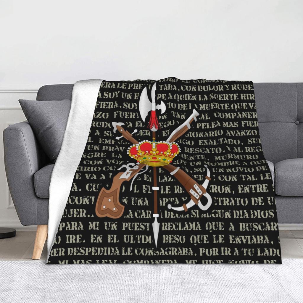 Spain Flag Blankets   Flannel Throw Blanket Bedding Couch Printed Lightweight Bedsprea