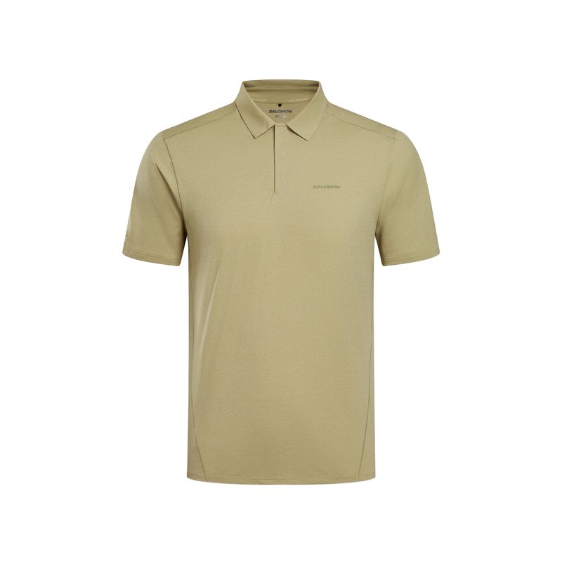 

SALOMON Футболка-поло с коротким рукавом Trackline, удобный городской стиль, мужские топы C26915 L