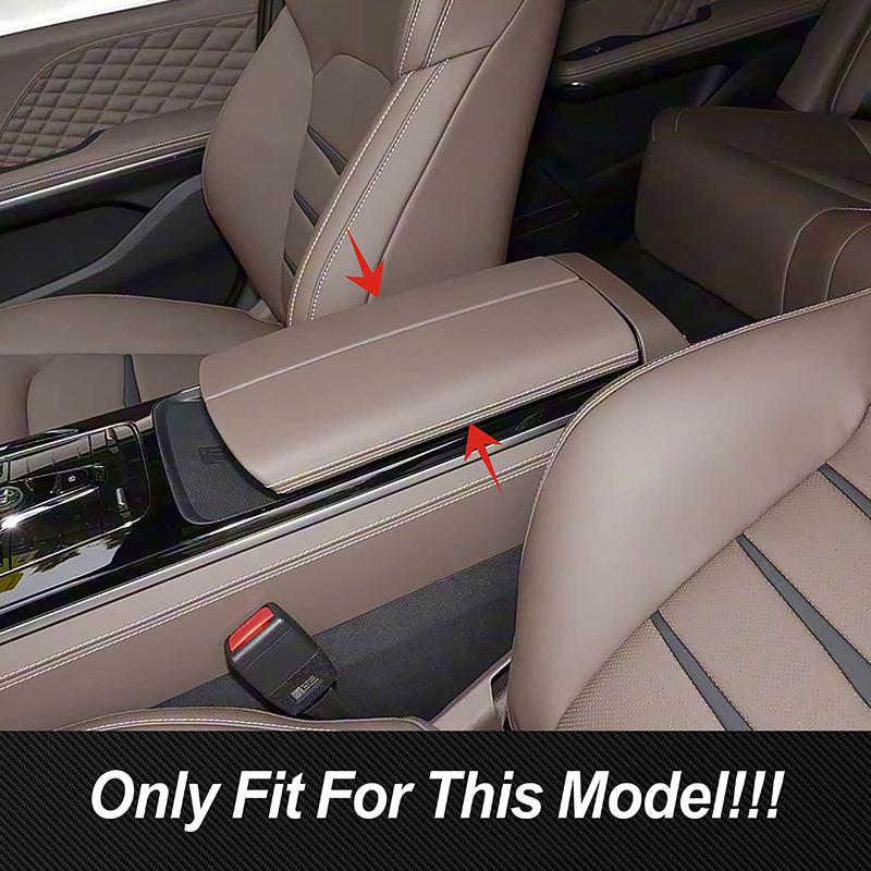 Car Styling Center Console Armrest Box Panel Decoration Cover Trim For BYD Han Carbon Fiber Color Interior Accessories