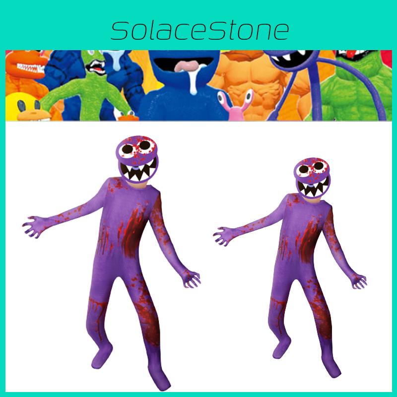 Kids Roblox Rainbow Friends Cosplay Jumpsuit Costume For Halloween And Parties