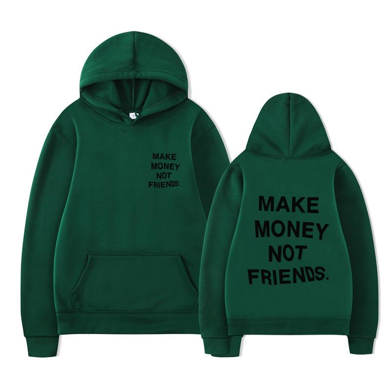 Autumn Men'S Wear Make Money Not Friends Printed Sweater, Hoodie Men