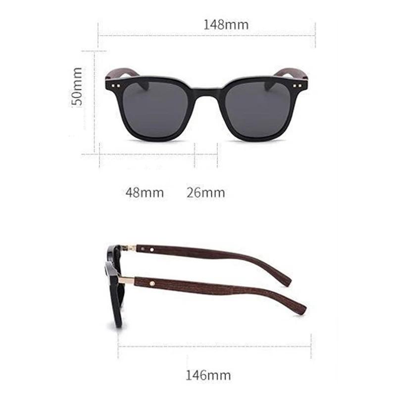 Retro Sunglasses For Men Fashion Glasses Vintage Sunglasses Women Luxury Wood Shades Sonnenbrille Lunette Eil Homme